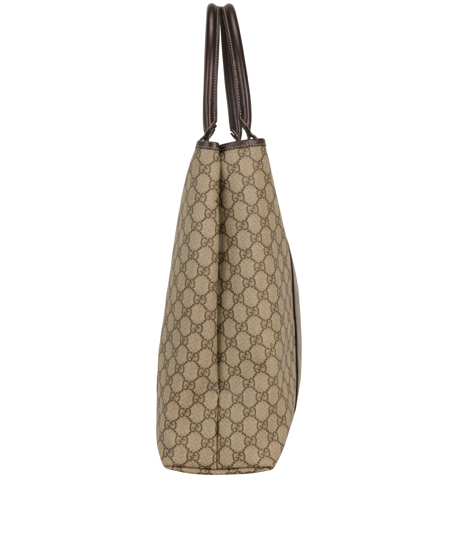 GG Vertical Tote, &pound;550, Handbags, Beige, Canvas, Side view